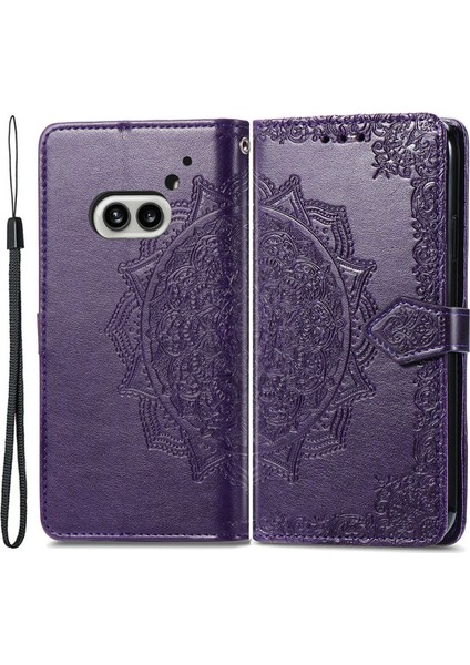 Nothing Phone (2A) Plus / Phone (2A) Pu Deri Kapaklı Cüzdan Telefon Kılıfı (Yurt Dışından)