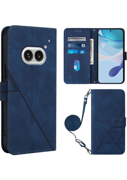 Nothing Phone (2A) Plus / Phone (2A) Omuz Askılı Cüzdan Standlı Telefon Kılıfı (Yurt Dışından)