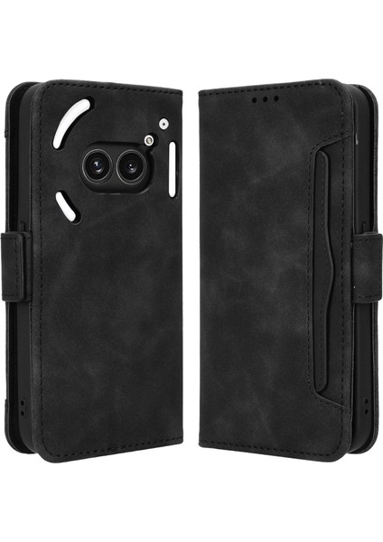 Nothing Phone (2A) Plus / Phone (2A) Deri Kılıf Çoklu Kart Yuvaları Manyetik Kapatmalı Telefon Kapağı (Yurt Dışından)