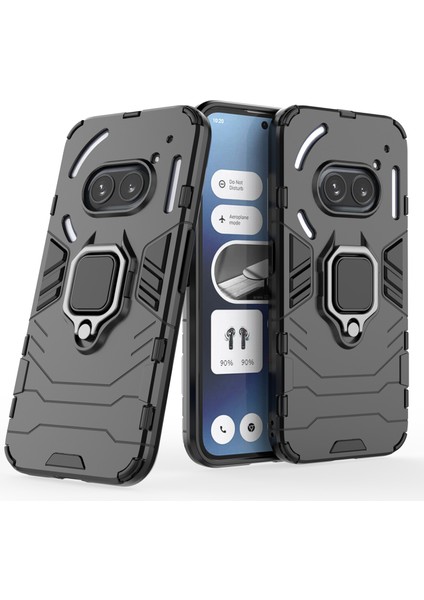 Nothing Phone (2A) Plus / Phone (2A) Pc+Tpu Düşmeye Dayanıklı Kickstand Telefon Kabuğu (Yurt Dışından)