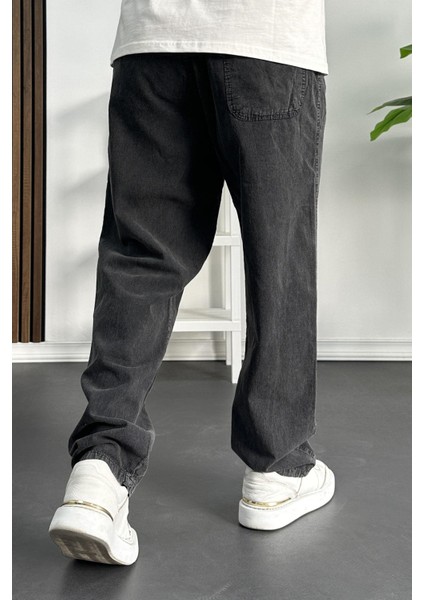Erkek Baggy Kalıp Pantolon Antrasit Edw130