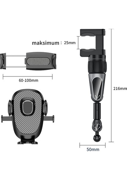 Araba Dikiz Aynası Evrensel Klip Cep Telefonu Braketi Araba Çok Fonksiyonlu Ar Navigasyon Braketi Masaüstü Döner Telefon Tutucu (Yurt Dışından) modelleri