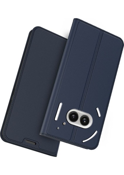 Nothing Phone (2A) Plus / Phone (2A) Deri Kapaklı Standlı Telefon Kılıfı (Yurt Dışından)