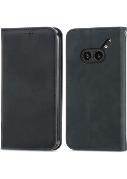 Nothing Phone (2A) Plus Kılıf Skin Touch Feeling Deri Kartlık Telefon Kapağı (Yurt Dışından)