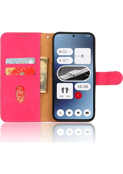 Nothing Phone (2A) Plus / Phone (2A) Cüzdan Kılıfı Skin-Touch Katlanır Stand Deri Telefon Kapağı (Yurt Dışından)