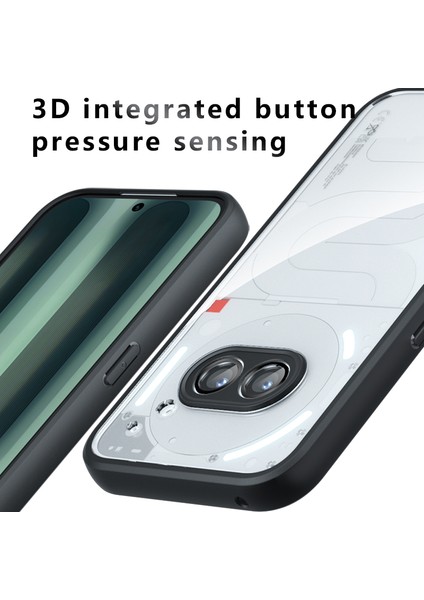 Nothing Phone (2A) Kılıfı Tpu+Pc Cilt-Dokunmatik Telefon Arka Kapak Mat Telefon Kabuğu (Yurt Dışından)