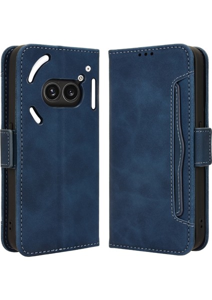 Nothing Phone (2A) Plus / Phone (2A) Deri Kılıf Çoklu Kart Yuvaları Manyetik Kapatmalı Telefon Kapağı (Yurt Dışından)