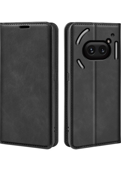Nothing Phone (2A) Plus / Phone (2A) Skin Touch Pu Deri Standlı Telefon Koruyucu Kapak (Yurt Dışından)
