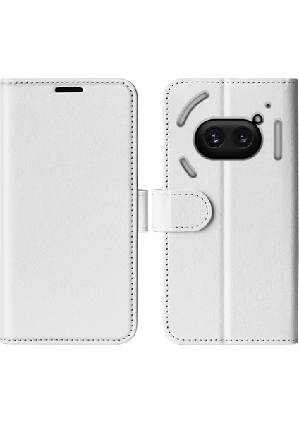 Nothing Phone (2A) Plus / Phone (2A) Crazy Horse Dokulu Pu Deri+Tpu Çevirmeli Telefon Kapağı (Yurt Dışından)