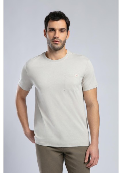 Vincent Erkek O Yaka T-Shirt Taş