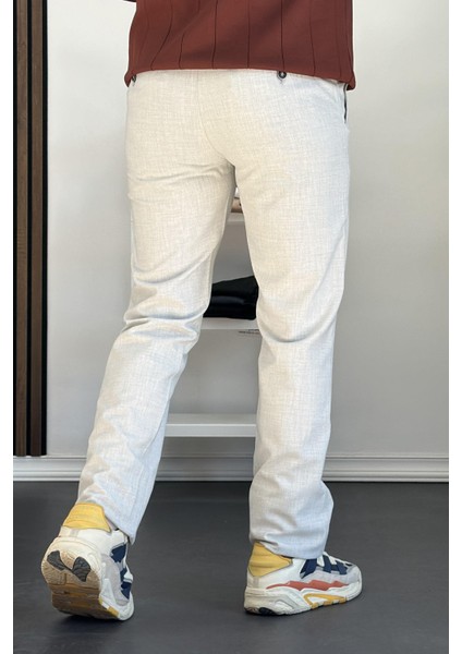 Erkek Pamuklu Kumaş Regular Pantolon Gri EDW226 modelleri
