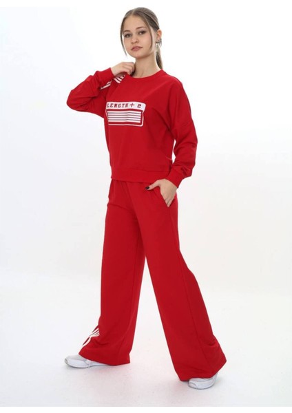 Kız Çocuk %100 Pamuk Oversize Eşofman Takımı-Rahat ve Konforlu Alt Üst Spor Giyim SETI-AÜT-0025 fiyatları