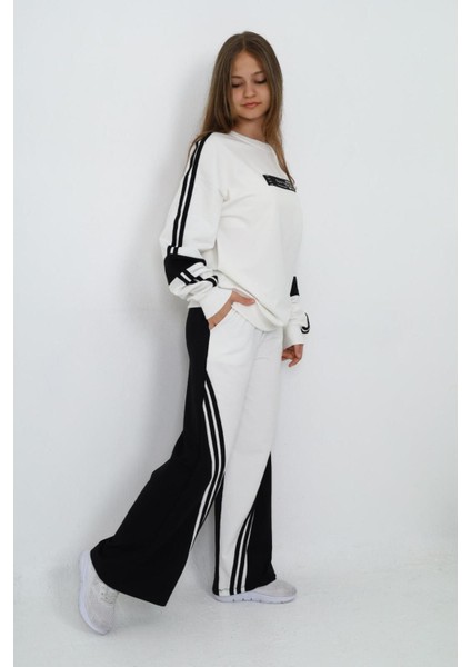 Kız Çocuk %100 Pamuk Oversize Eşofman Takımı-Rahat ve Konforlu Alt Üst Spor Giyim SETI-AÜT-0010 modelleri