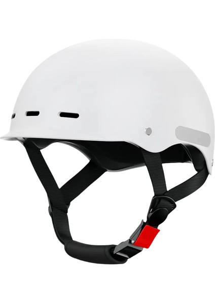 Elektrikli Scooter Döngüsü Kask Dört Mevsim Sürme Güvenliği Baş Koruması E-Bisiklet Motosiklet Bisiklet Kaskı Bisiklet Güvenlik Ekipmanları Renk:beyaz (Yurt Dışından)
