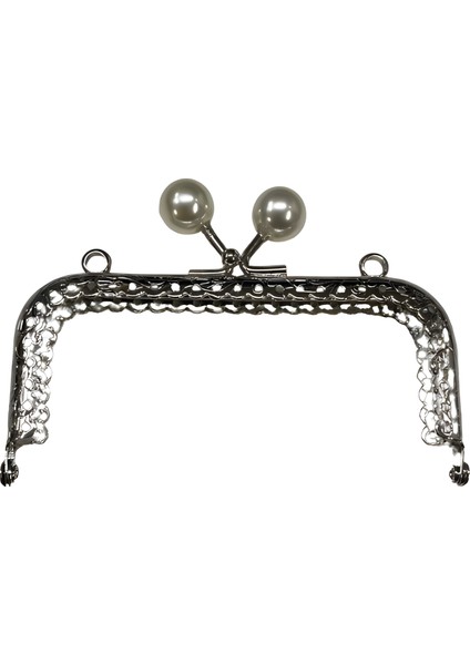 Metal Boncuklu Çanta Cüzdan Sapı Bursu 10.5 cm X15