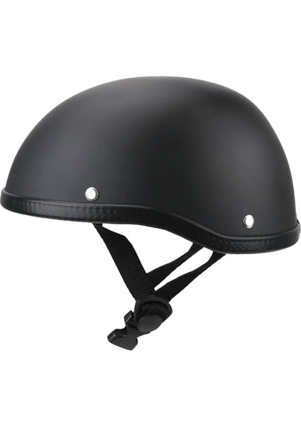 Bisiklet Güvenlik Kaskı Retro Vintage Ultralight Yarım Yüz Kask Mtb Bisiklet Kaskı Unisex Motosiklet Kaskırenk:parlak Siyah (Yurt Dışından)