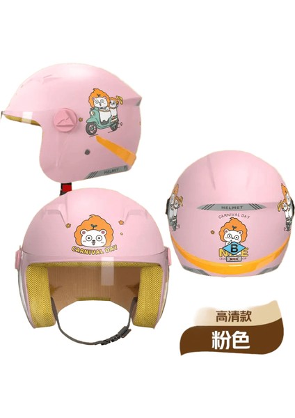 Çocuk Çocuk Sevimli Karikatür Motosiklet Kask Güvenlik Koruyucu Düşme Önleyici Kask Çocuk Çocuk Motosiklet Scooter Spor 2 ~ 9 Yaş Renk: 3 (Yurt Dışından)
