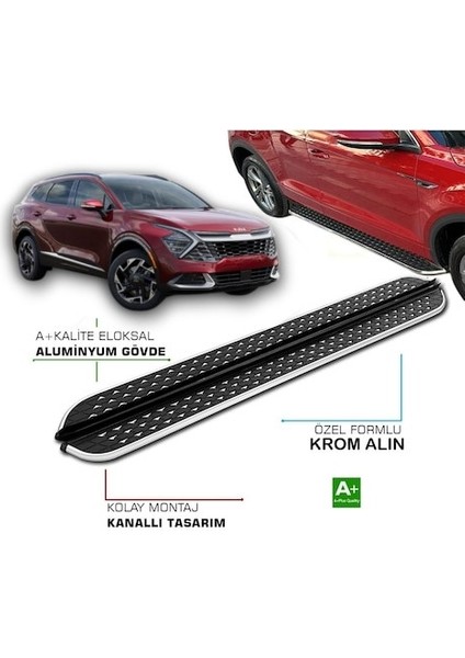 Kıa Sportage 2021 2022 2023 2024 2025 Siyah Yan Basamak