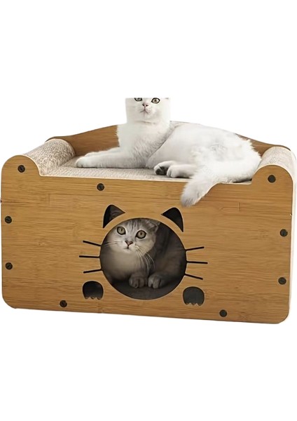 Kedi Tırmalama Tahtası Kedi Yuvası Aşınmaya Dalı Enkaz Olmayan Oyun Uyku Hepsi Bir Arada Kedi Tırmanma Çerçevesi Oyuncakları (Yurt Dışından)