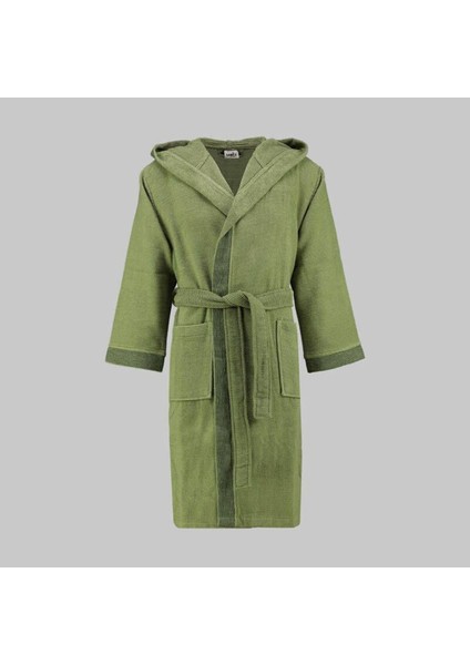 Street Yeşil Pamuk x -Large Beden Bornoz