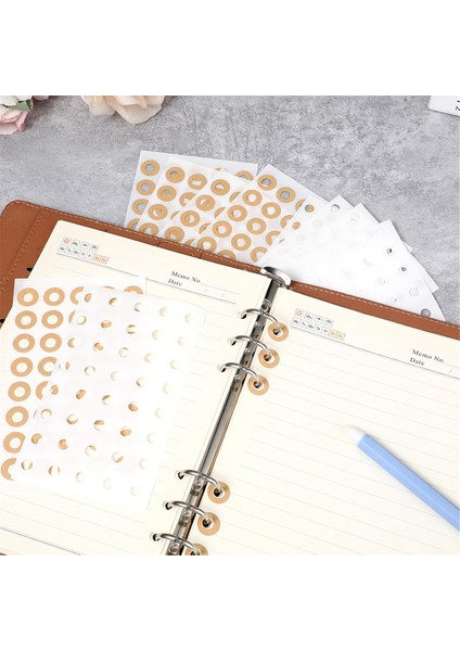 800 Adet Kağıt Delik Takviyesi 14 Inç Kraft ve Şeffaf (Yurt Dışından) fiyatları