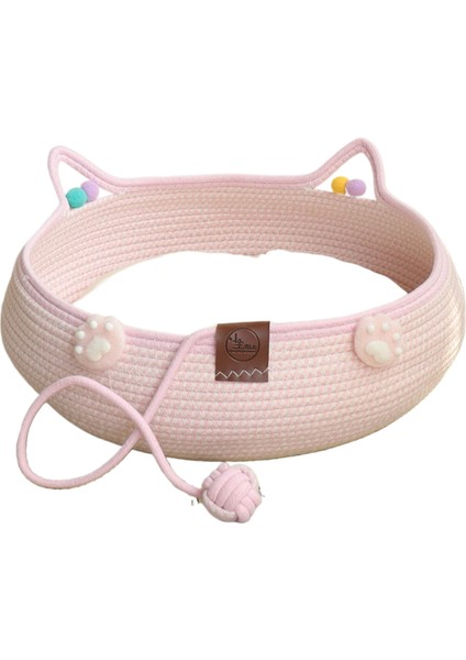 Rattan Kedi Kumu Kedi Tırmalama Tahtası Dört Mevsim Evrensel El Dokuması Yıkanabilir Çizilmeye Dalı Pamuk Ip Evcil Hayvan Kumu (Yurt Dışından)