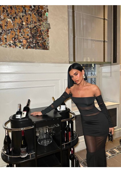 Dakota Tül Detay Elbise indirimleri