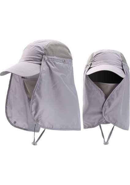 Yaz Güneş Koruyucu Şapka Erkek ve Kadın Güneş Şapkası Açık Hava Sporları Balıkçı Şapkası Dağcılık Güneş Şapkası Balıkçılık Şapkası Hızlı Kuru Nefes Alabilir (Yurt Dışından)