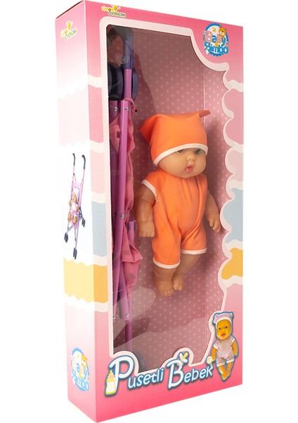 Baston Pusetli Bebek Turuncu Tulumlu