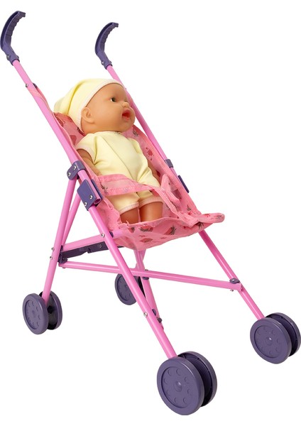 Baston Pusetli Bebek Yeşil Tulumlu