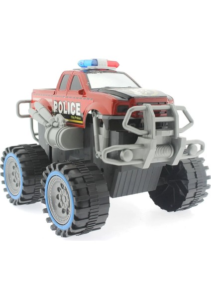 Sürtmeli Modifiye Dev Polis Arazi Aracı Kırmızı indirimleri