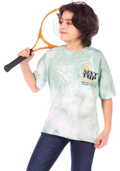 Erkek Tişört Göğsü Baskılı