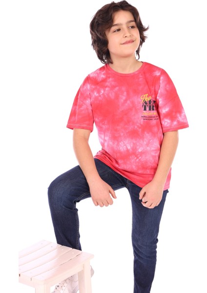 Erkek Tişört Göğsü Baskılı