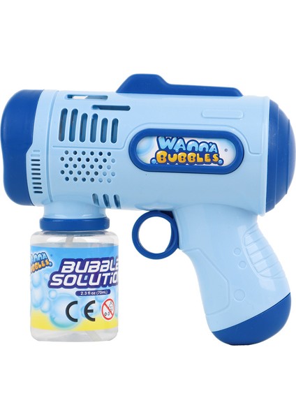 Köpük Tabancası Mavi Eğlenceli Tasarımı ile 3 Yaş ve Üstü Çocuklar İçin