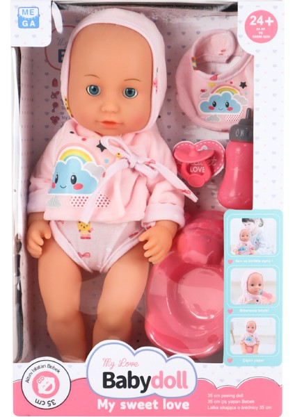 Babydoll My Love Tuvalet Eğitimi Seti 35 cm Pembe Kıyafetli fiyatları