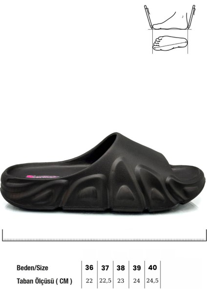 Tarz Model Hafif Eva Yazlık Plaj Terliği Havuz Terliği Lavabo Terliği 2000 Siyah modelleri