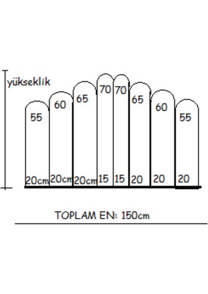 Yatak / Baza BAŞLIĞI-150CM Lik-8 Adet Panel