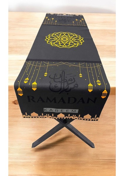 Ramazan Desenli Runner Ramadan Kareem Iftar Sofralarına Runner