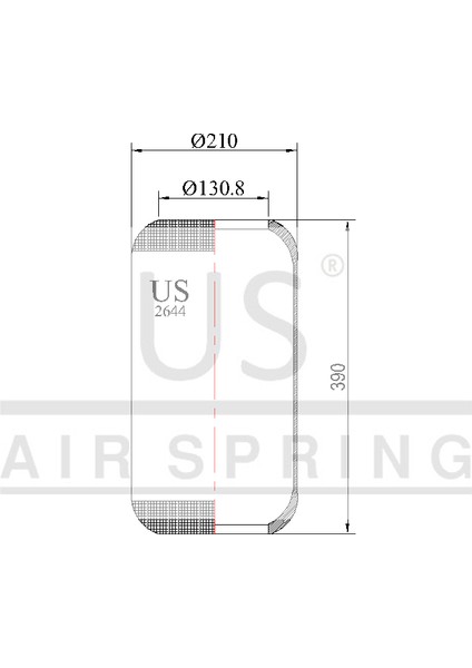 US-2644 Roll Körük/ Otobüs Körüğü 644N -3644 -1S28524 -92574 -D11S01 -PNP301470102 -1R1A390295 -W010950118 -D276B -8017 -1E21 -1S28524 Süspansiyon Körüğü/ Servis Körüğü 7B71090 -4714025