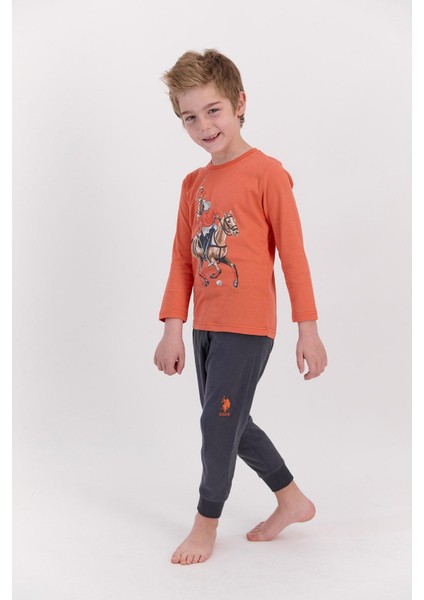 U.s. Polo Assn 922 Garson Erkek Çocuk Ribanalı Pijama Takımı fiyatları