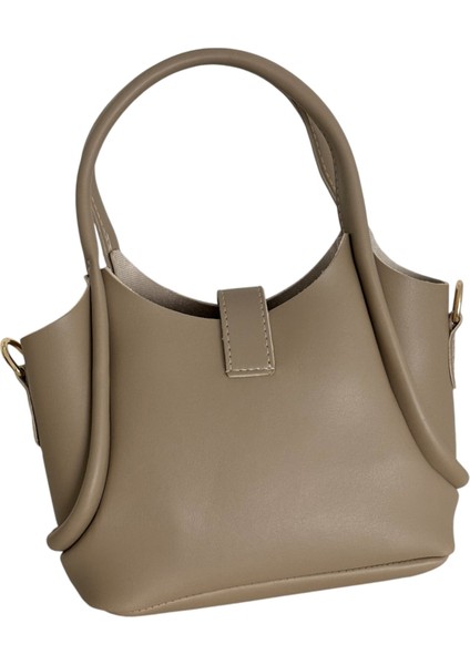 Kadın Küçük Boy Vizon Iç Çantalı Şık El ve Omuz Çantası modelleri