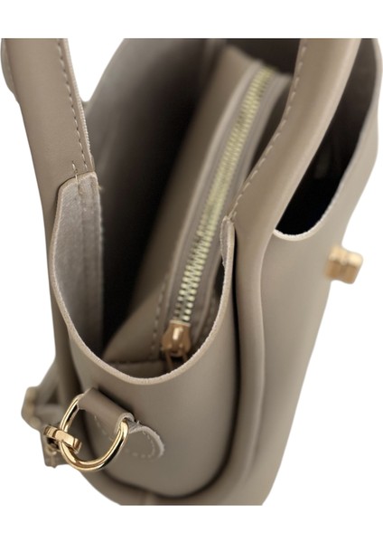 Kadın Küçük Boy Vizon Iç Çantalı Şık El ve Omuz Çantası indirimleri