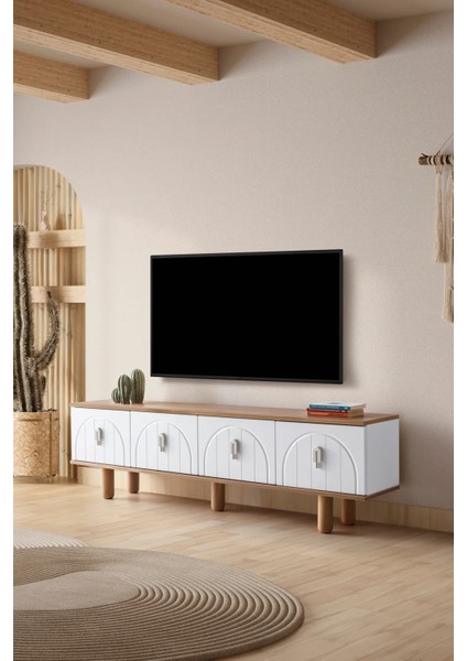 Bohem Tv Ünitesi,iskandinav Tarz Tv Sehpası,4 Kapaklı Tv ÜNITESI,180 cm fiyatları