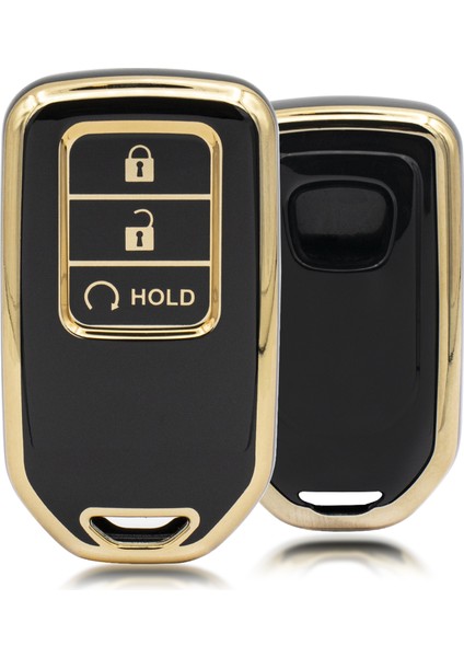 Crv 3 Buton Smart Nano Anahtar Kılıfı Siyah
