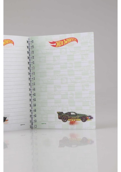 Yeni Sezon Lisanslı Hot Wheels Spırallı A6 Çizgili Not Defteri / Bloknot