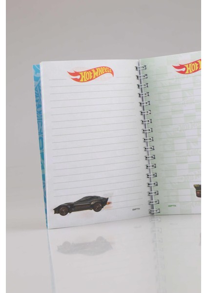 Yeni Sezon Lisanslı Hot Wheels Spırallı A6 Çizgili Not Defteri / Bloknot