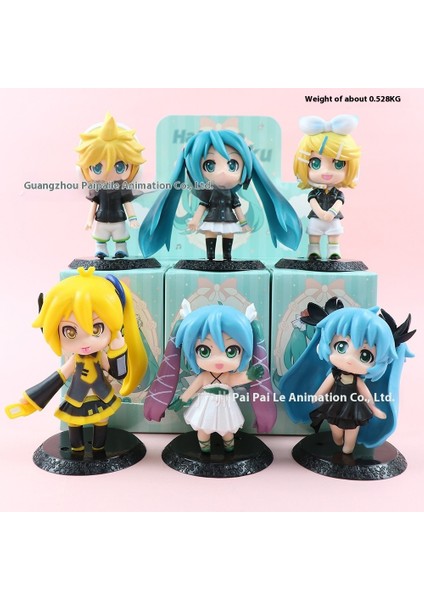 Hatsune El Kuklası Modelinin Q Versiyonu 6'lı Set (Yurt Dışından)