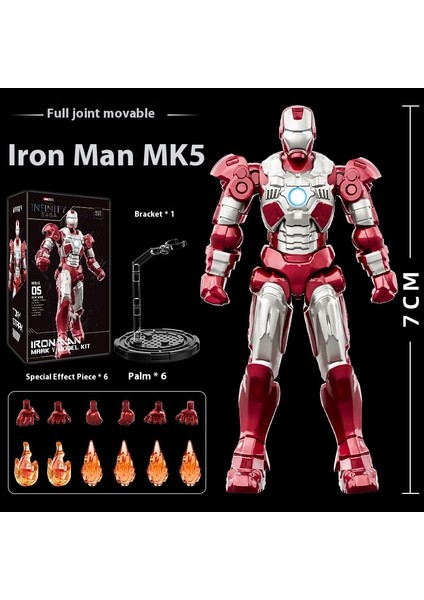 Marvel Iron Man Süs Eşyalarının Anime Modelinin Birleştirilmiş Versiyonu (Yurt Dışından)