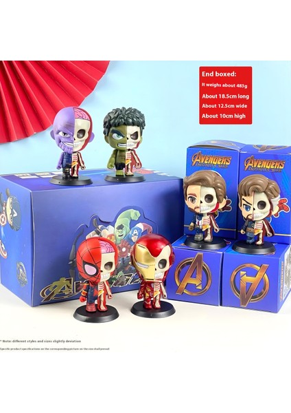 Marvel Big Head Edition Avengers Komple Model Set Süs (Yurt Dışından)