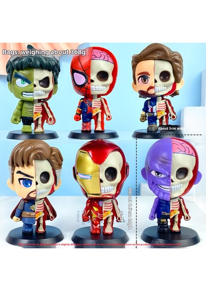 Marvel Big Head Edition Avengers Komple Model Set Süs (Yurt Dışından)